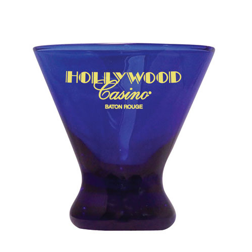 Printed Blue Cosmopolitan Glass
